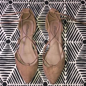 Lace up flats